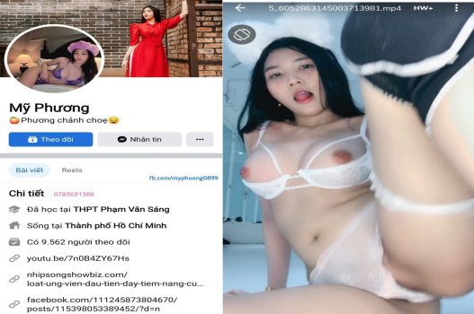 Mỹ Phương dạng rộng mời cu vào bím